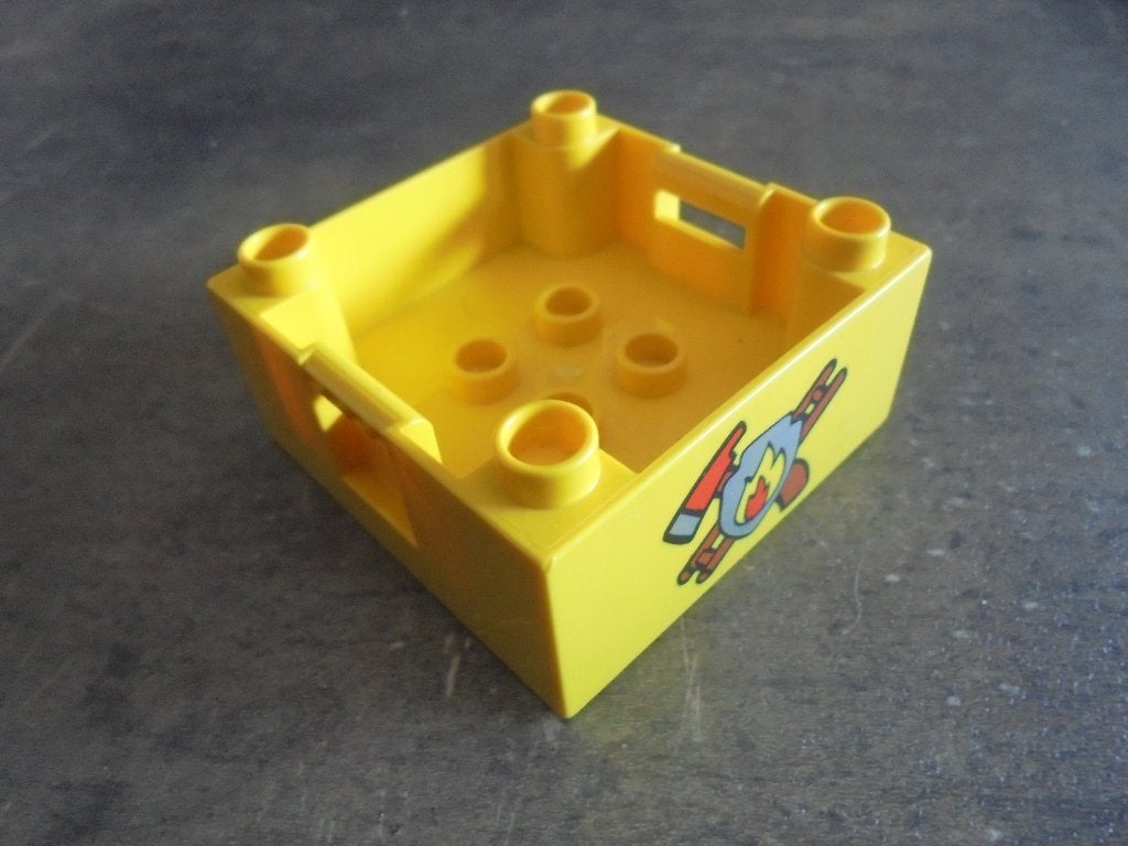 Lego Duplo Container Box 4x4 & Studs on Corners (zie foto's), Enlèvement ou Envoi, Utilisé, Briques en vrac, Duplo