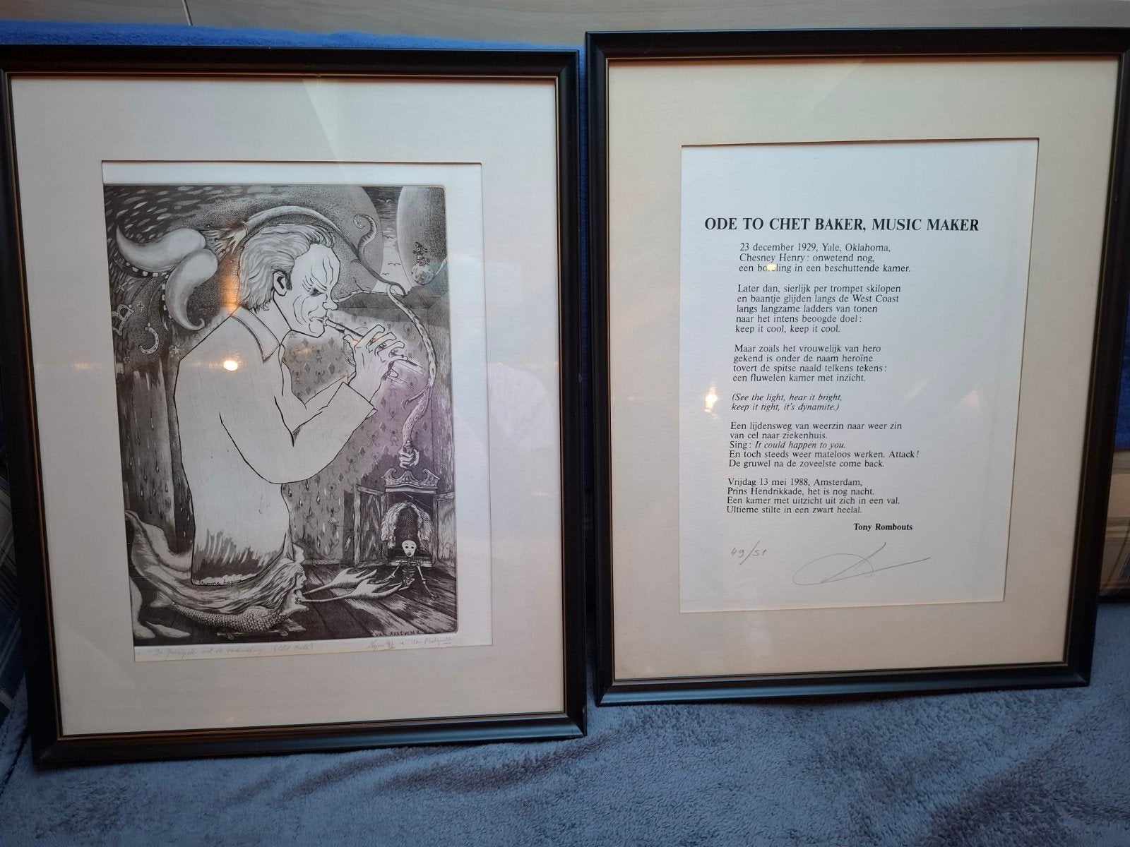 Ets van Roger Van Akelyen, Antiek en Kunst, Kunst | Etsen en Gravures, Ophalen, Ets