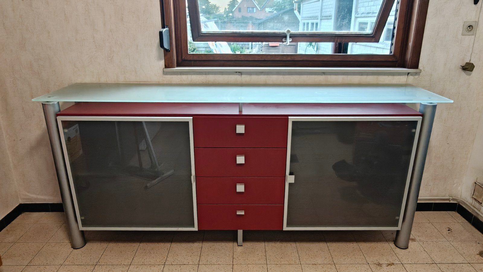 Vintage jaren 2000, Avec tiroir(s), 25 à 50 cm, 200 cm ou plus, Comme neuf