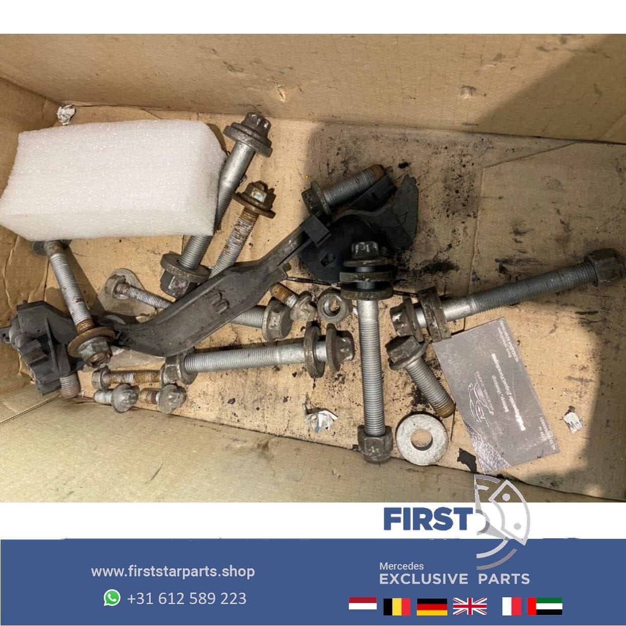 W205 C43 AMG Line Rode Remklauw Set MB C Klasse Remklauwen, Gebruikt, -, Ophalen of Verzenden, -