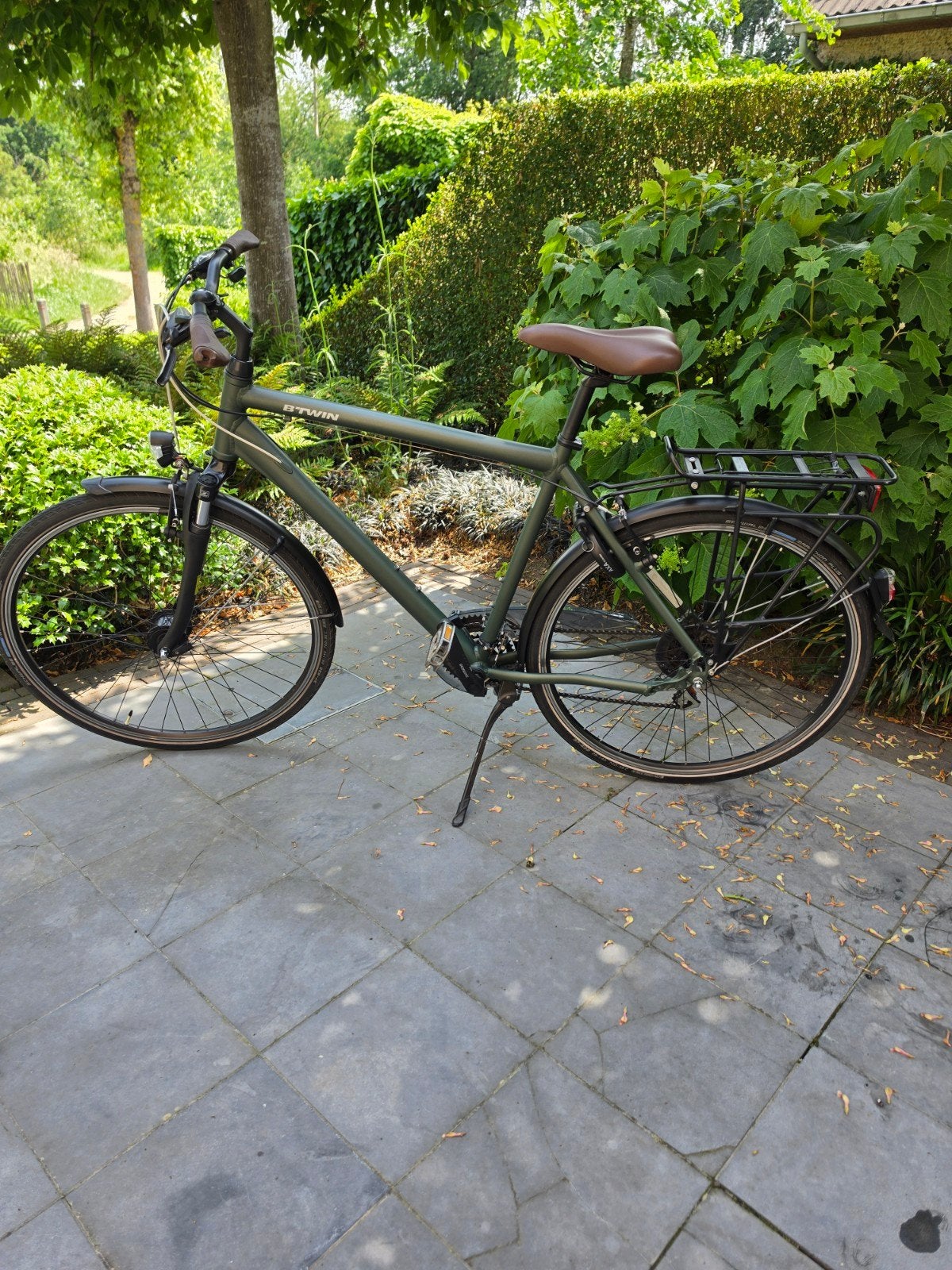 B.Twin fiets donkergroen maat L, Enlèvement