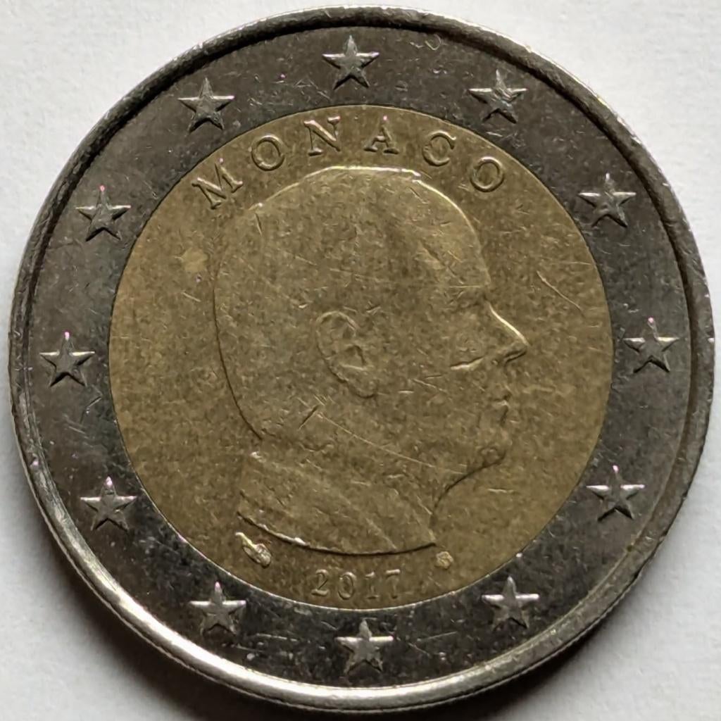 Monaco - 2 euro - 2017, Enlèvement, Monaco, 2 euros, Monnaie en vrac