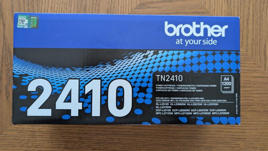 Brother TN-2410 toner zwart, Ophalen of Verzenden, Nieuw, Toner, Brother