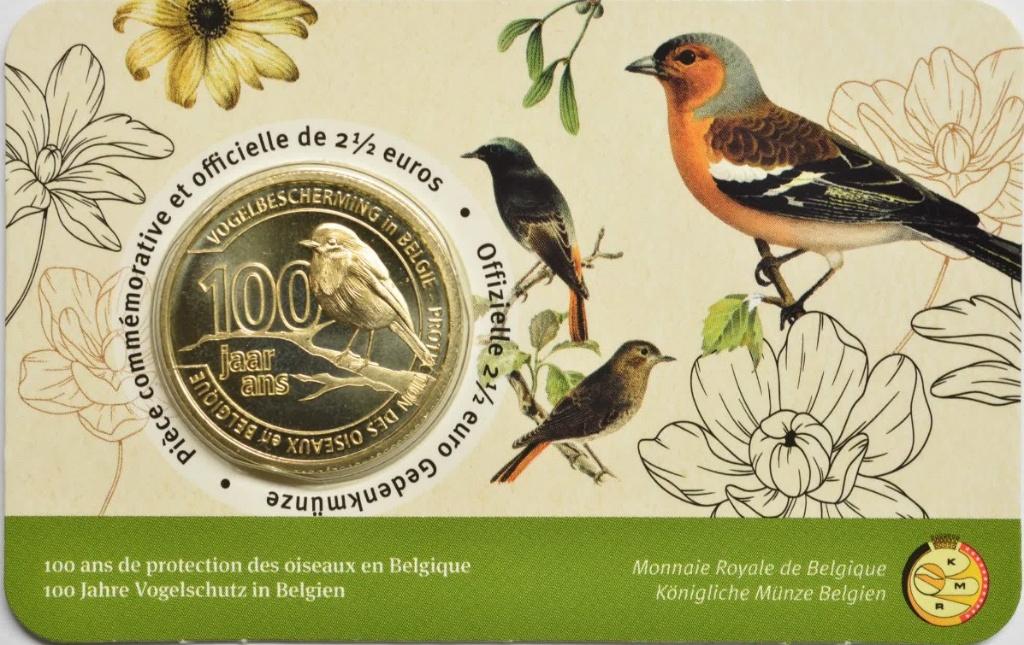 CC 2,5 euro België 2022 Vogelbescherming Frans, Ophalen of Verzenden, België, 5 euro