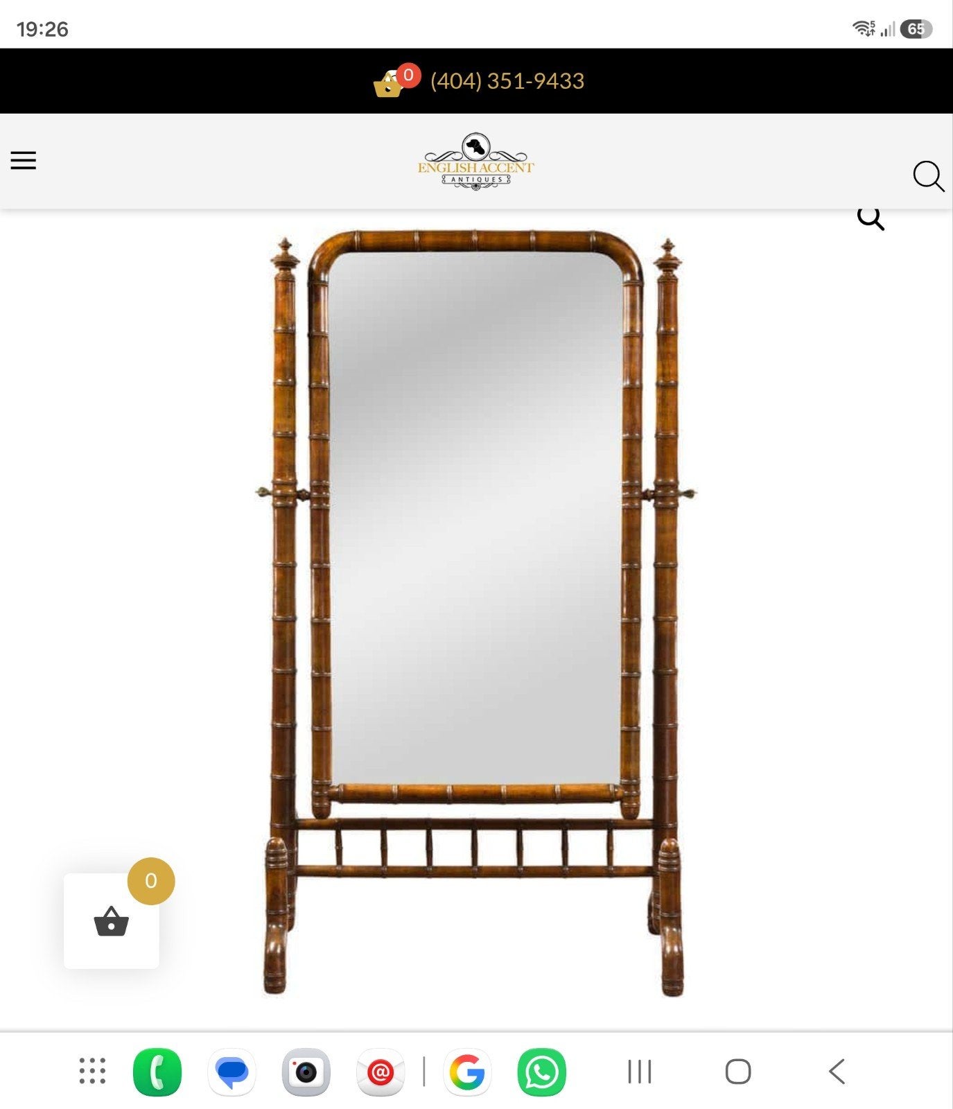 Napoléon 3 spiegel uit jaren 1880, Antiek en Kunst, Ophalen