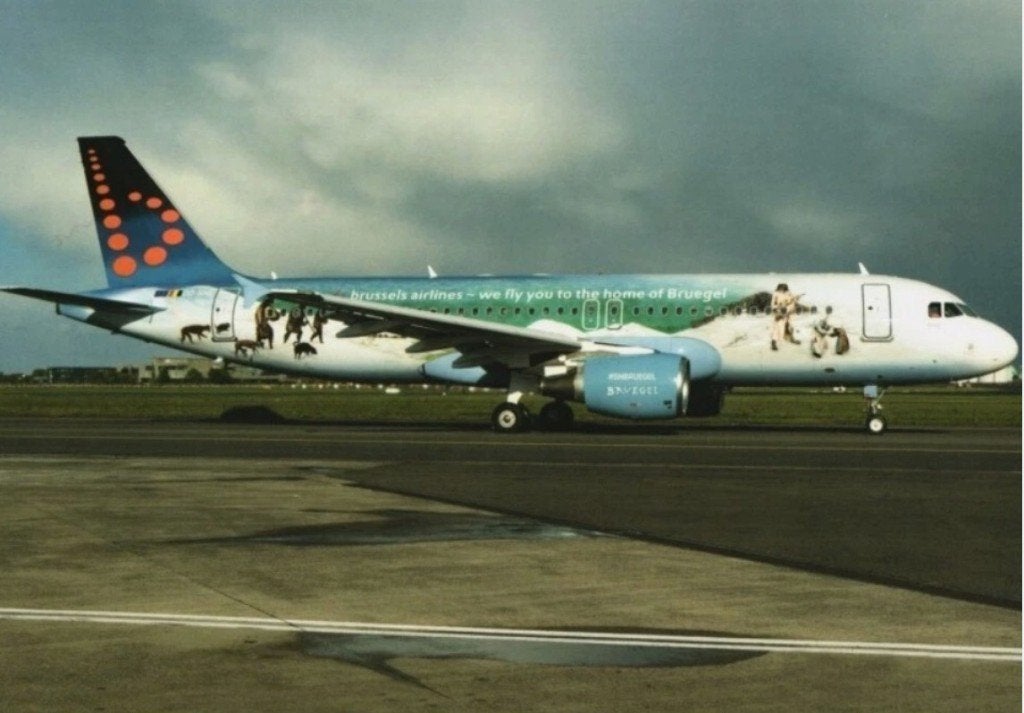 Brussels Airlines Airbus A320 OO-SNE "Bruegel" ansichtkaart, Verzamelen, Ophalen of Verzenden, Nieuw, Kaart, Foto of Prent