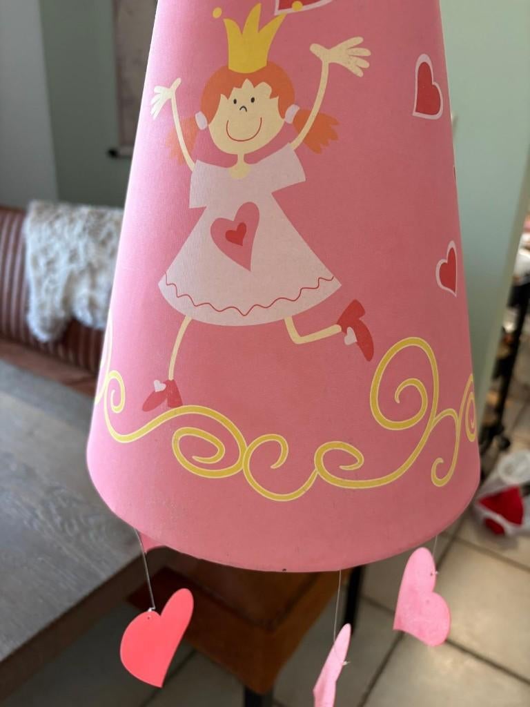 Roze Sigikid meisjes hanglamp, Ophalen, Gebruikt, Lamp