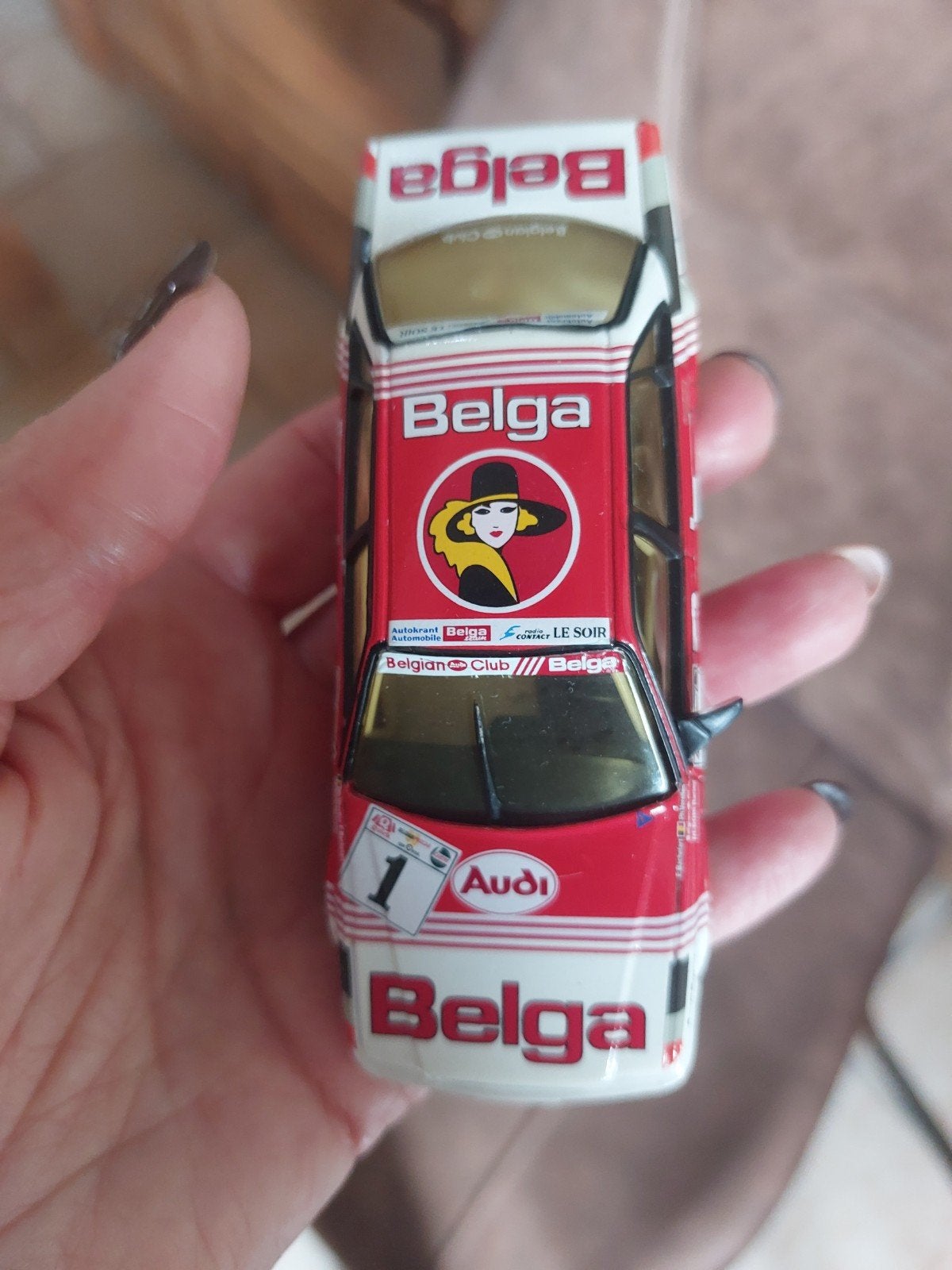 voiture de collection Audi V8 quatro évolution Minichamps, Enlèvement, Comme neuf, Voiture