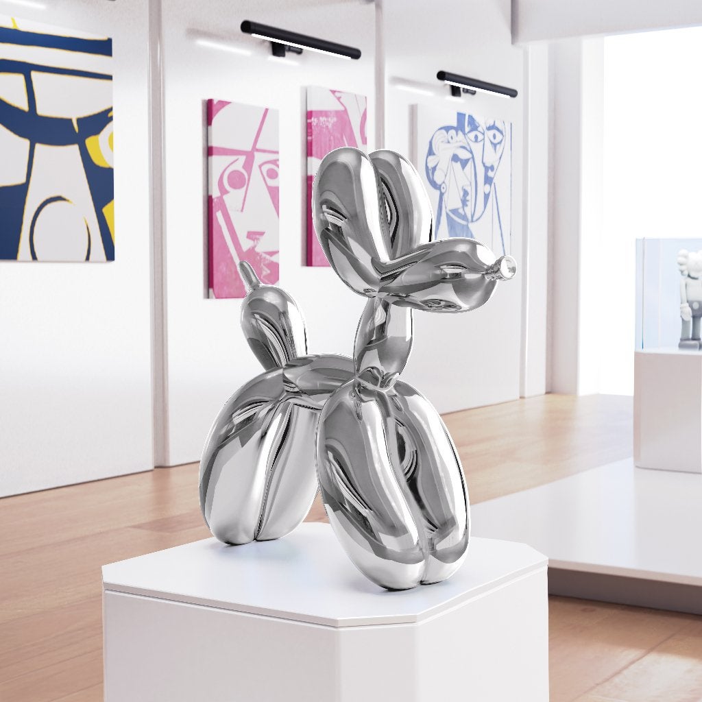 Jeff Koons (After) - Balloon Dog XXL Silver, Ophalen of Verzenden