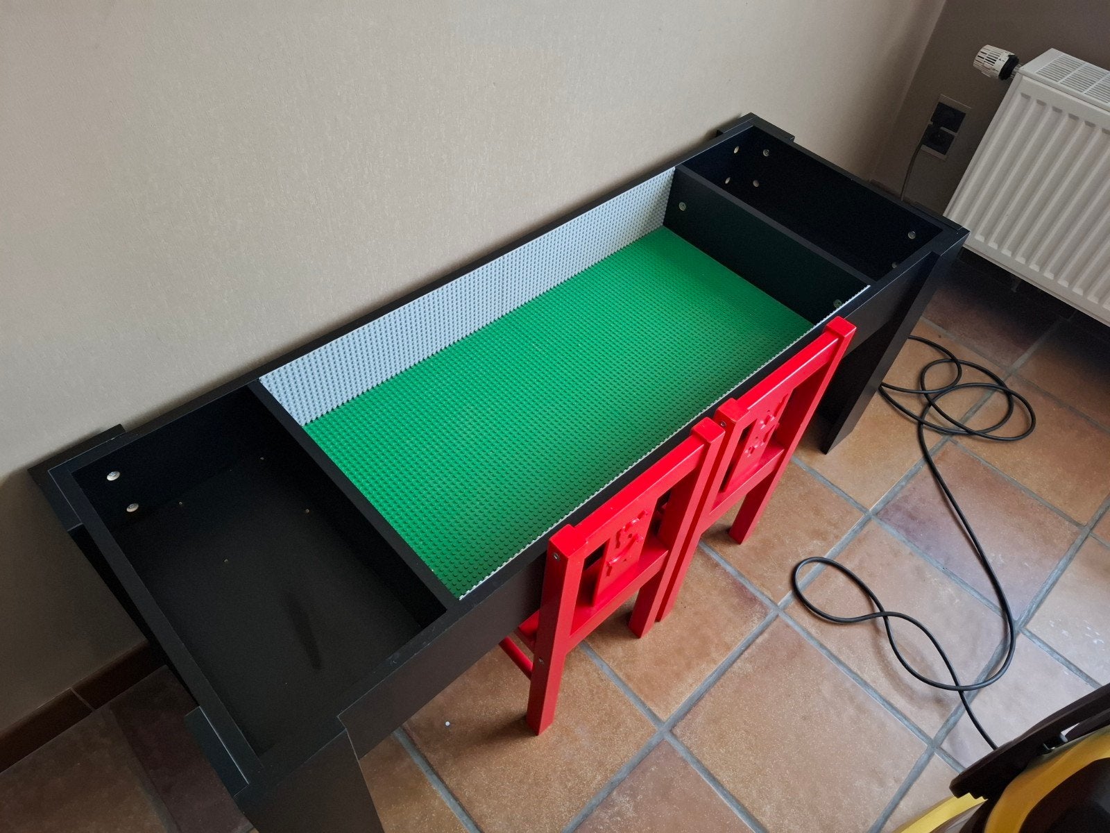 legotafel, Ophalen