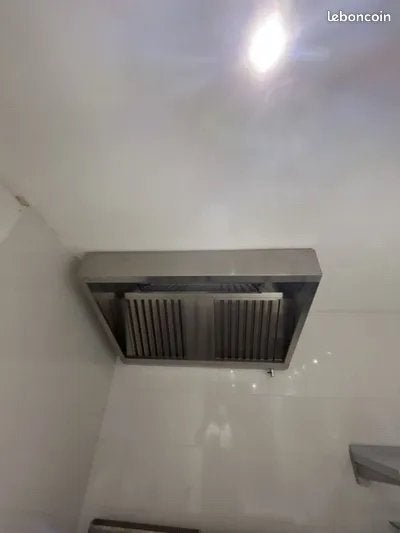 Hotte professionnelle inox avec filtres à chicanes – pro, Electroménager, Enlèvement ou Envoi, Comme neuf, Moteur