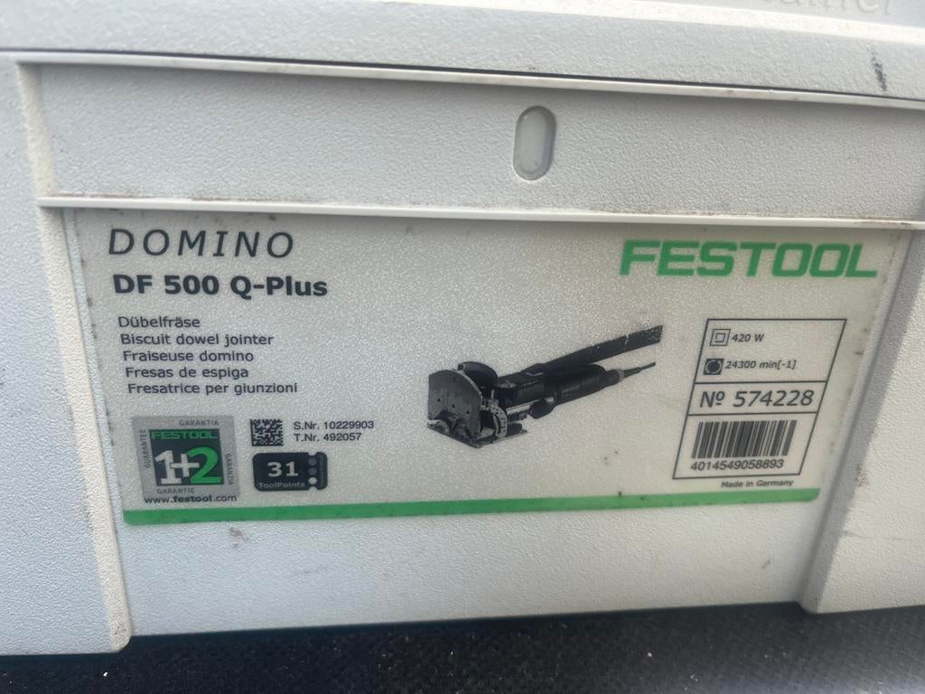 Festool domino, Ophalen, Zo goed als nieuw