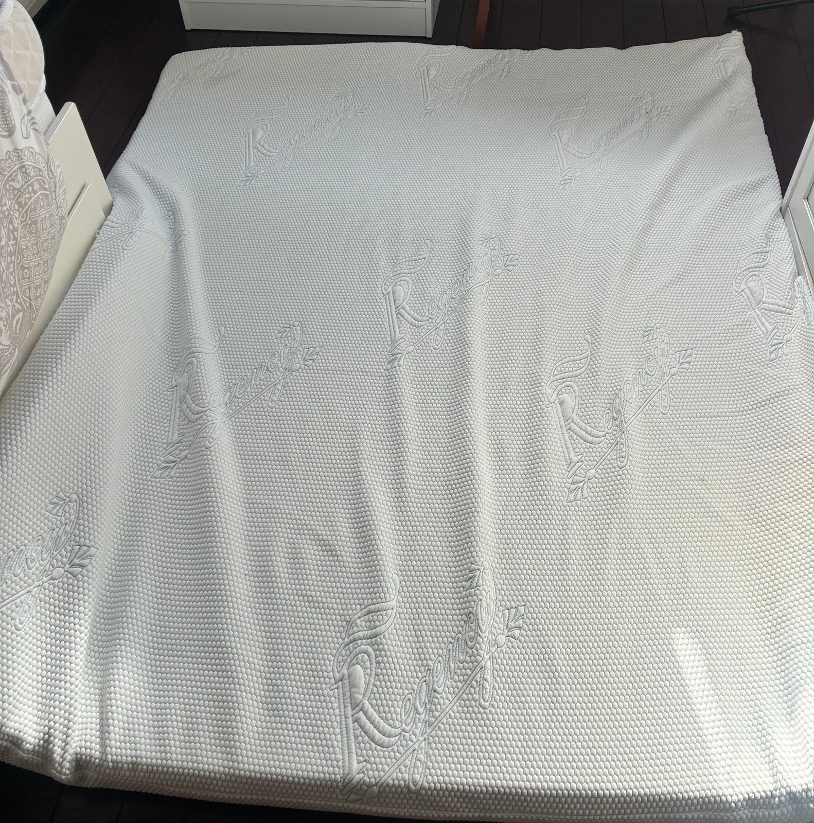 Topper 160x190 Regency FIRM - 100% Visco Traagschuim 8cm, Huis en Inrichting, Ophalen, Tweepersoons, 190 cm of minder, Zo goed als nieuw