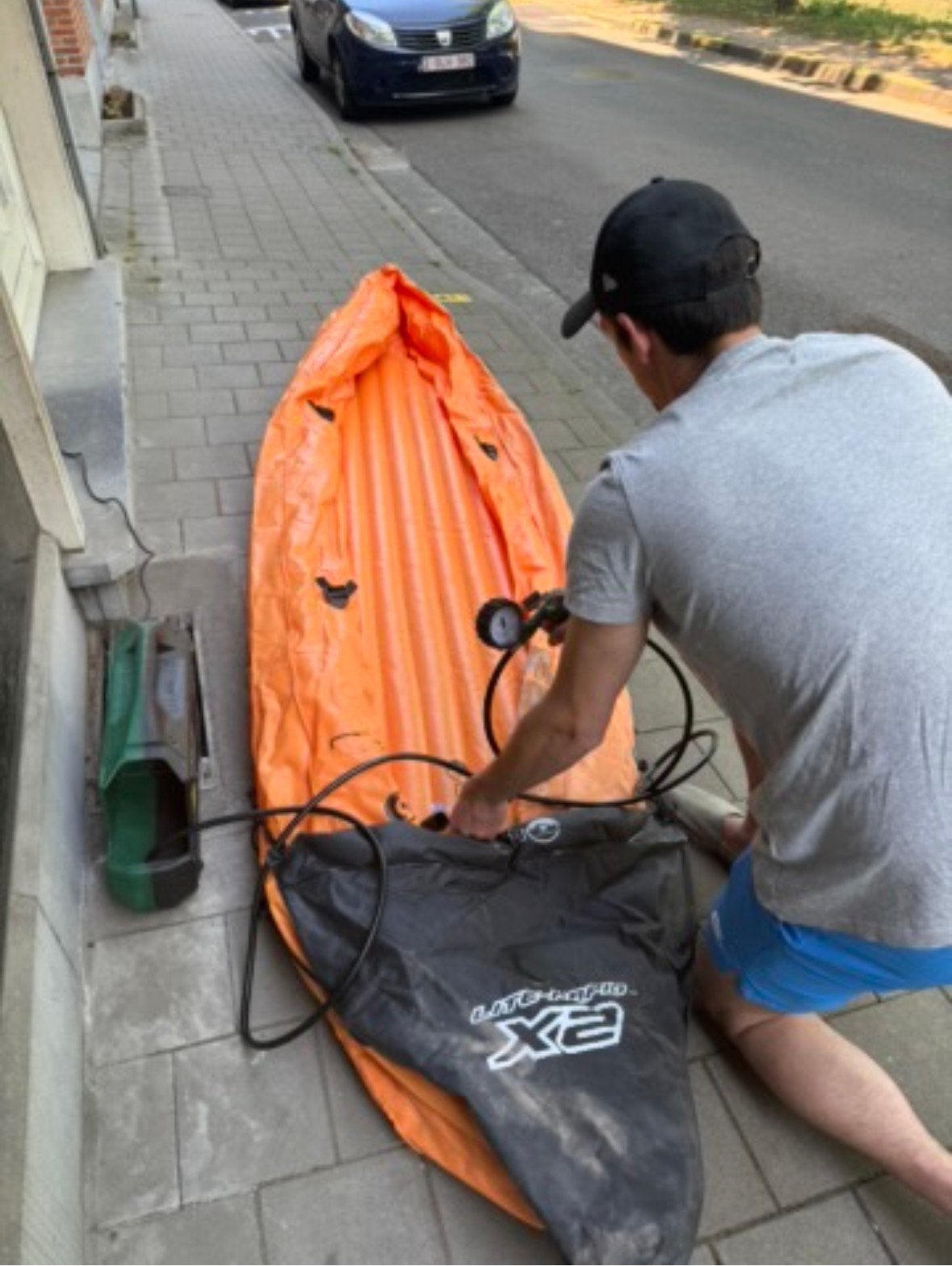 kajak – 2-persoons – compleet met peddels, Sports nautiques & Bateaux, Canoës, Comme neuf, Kayak, Avec pagaies, Enlèvement