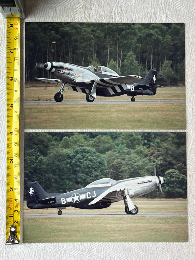 WW2 2GM USAAF photos P-51D Mustang Temptation US Air Force, Enlèvement ou Envoi, Comme neuf