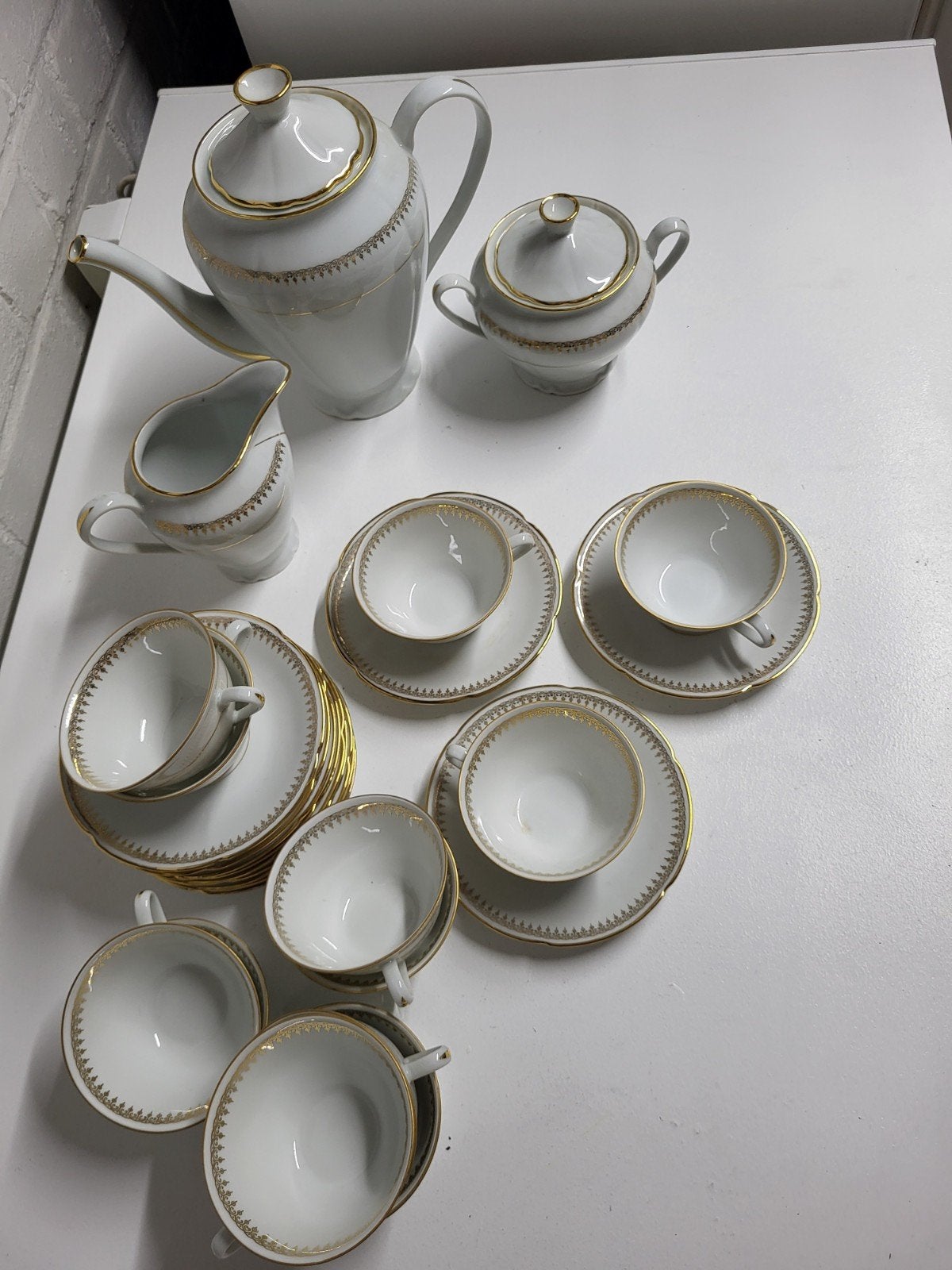 Service à café  porcelaine 12 pièces, Enlèvement