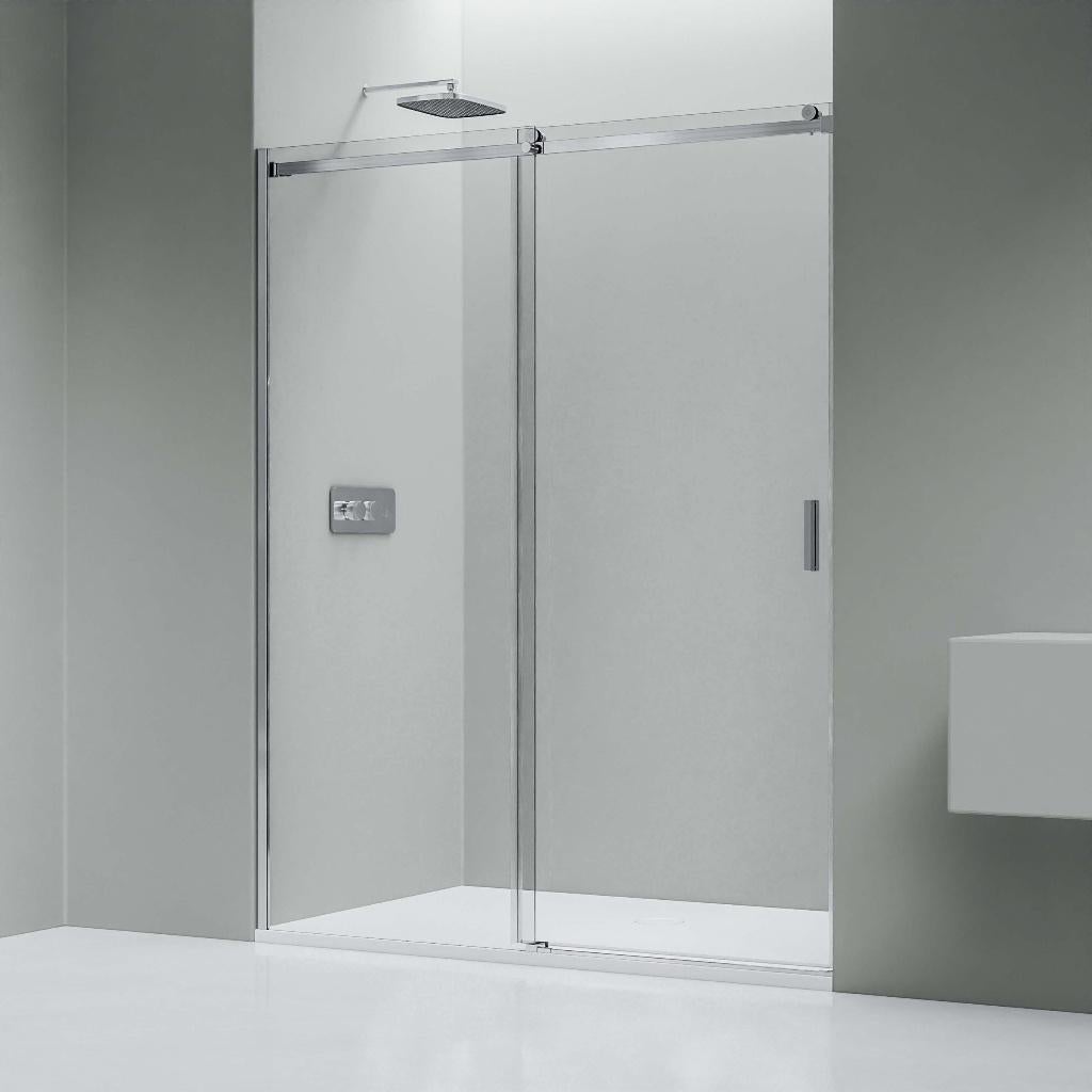 Douche schuifdeur - 1000 mm breed x 8 mm ESG-veiligheidsglas, Ophalen, 100 tot 150 cm, Overige typen, Nieuw