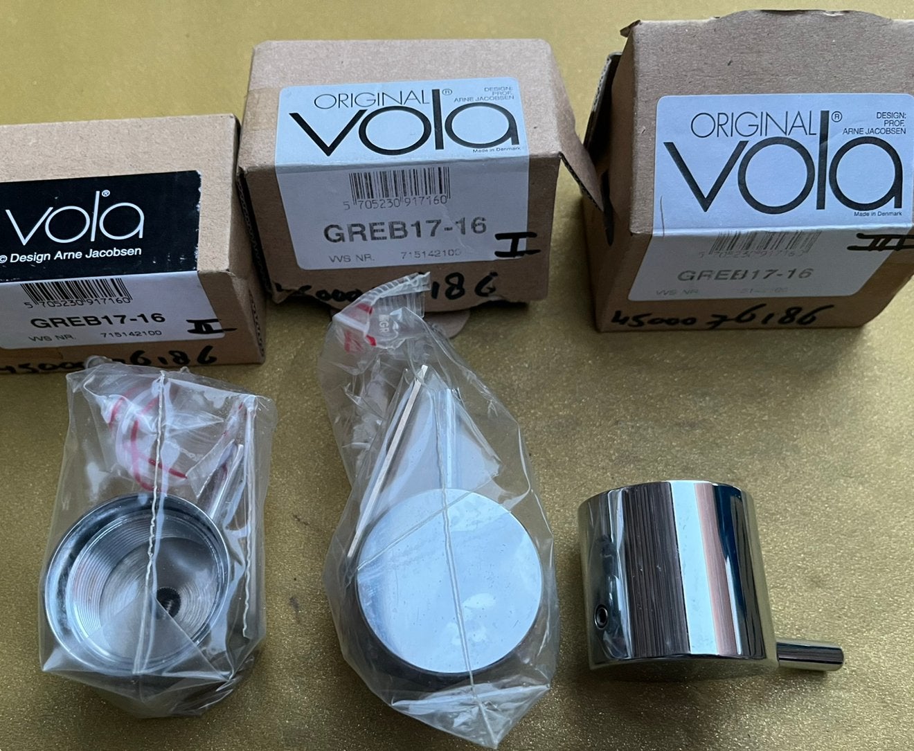 Bouton de commande chromé VOLA pour Duoknop série 3 pièces, Enlèvement ou Envoi, Neuf