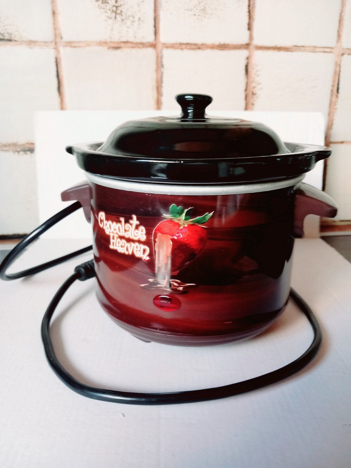 Chocolade fondue potje, Elektronische apparatuur, Ophalen of Verzenden, Zo goed als nieuw