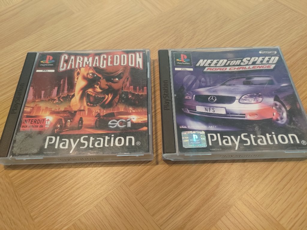 Carmageddon + Need for Speed Road Challenge PS1 - € 12 elk, Consoles de jeu & Jeux vidéo, Jeux | Sony PlayStation 1, Enlèvement ou Envoi