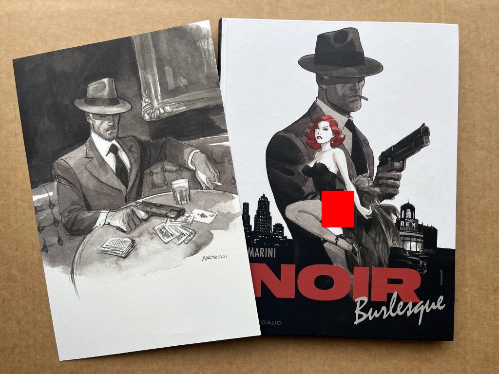 Noir Burlesque T1 + XL - Marini - EO2021 - Dargaud, Envoi