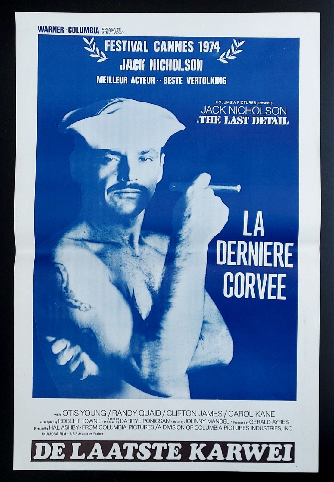 Jack NICHOLSON affiche The Last Detail 1973, Envoi