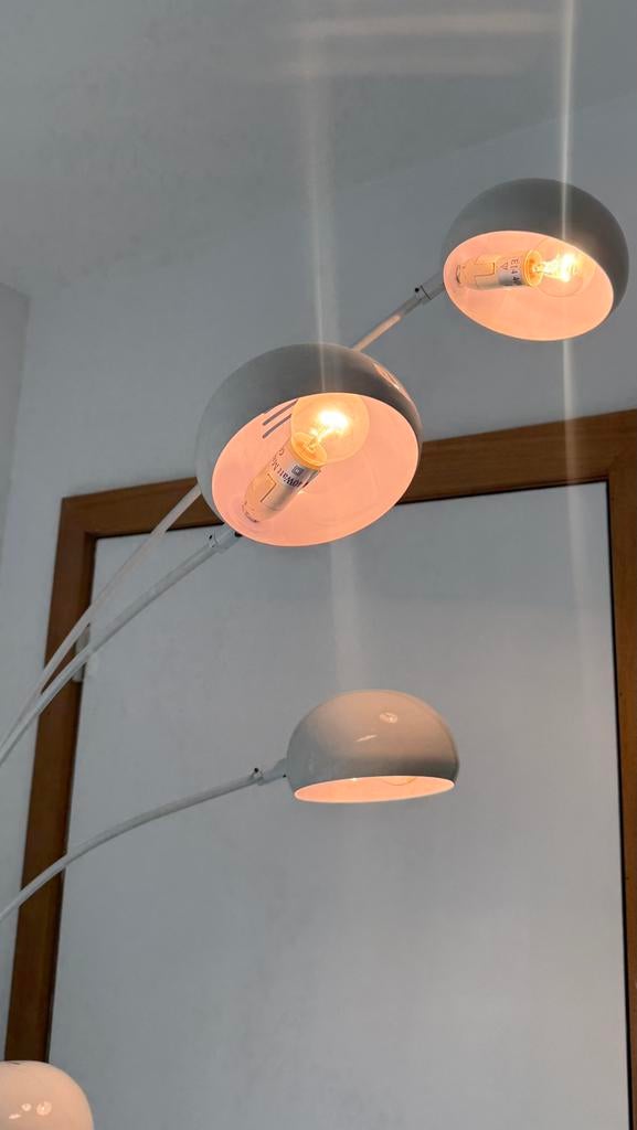 Vloerlamp wit 5 lampen, Enlèvement, Comme neuf