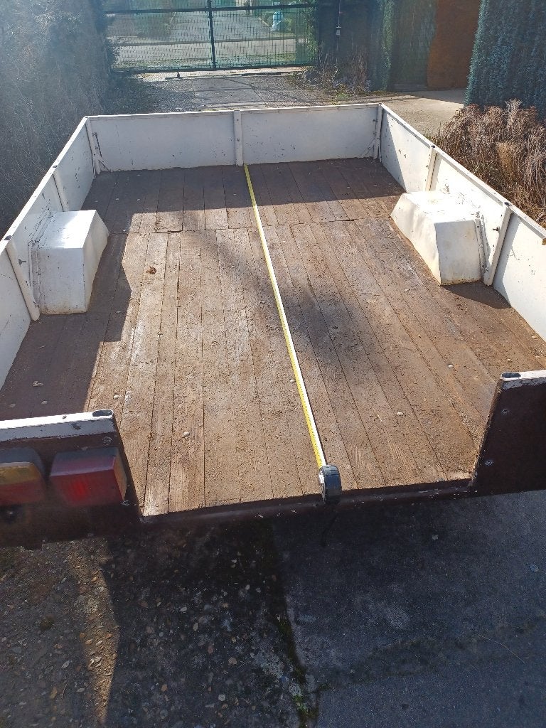 Stevige ongeremde aanhanger (bakwagen) – ideale kluskar, Auto diversen, Aanhangers en Bagagewagens, Ophalen, Gebruikt
