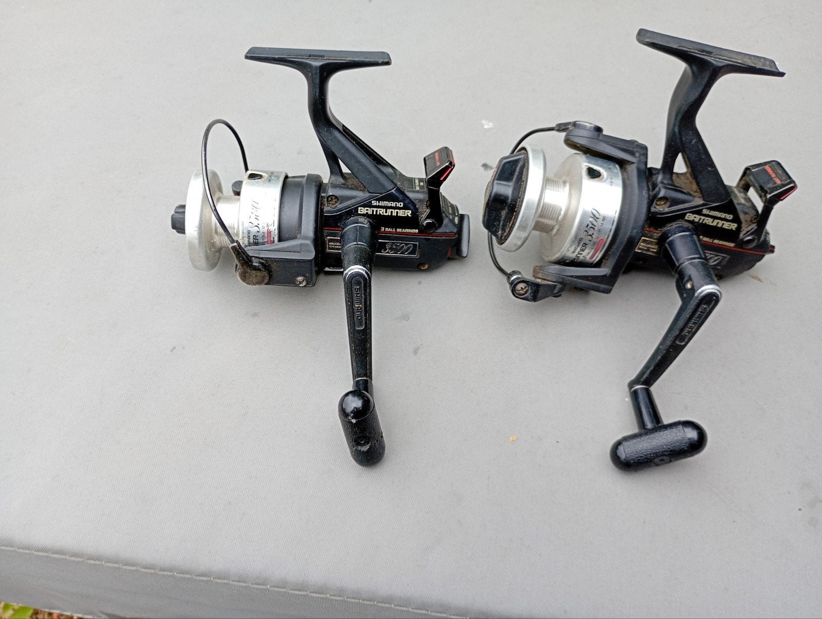 2 x Shimano baitrunner 3500, Watersport en Boten, Ophalen