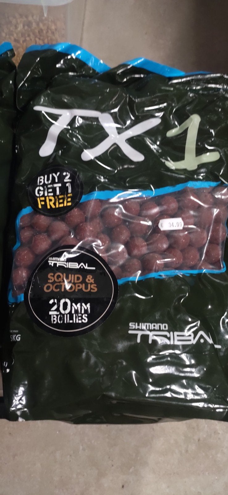 Boilies Shimano, Enlèvement