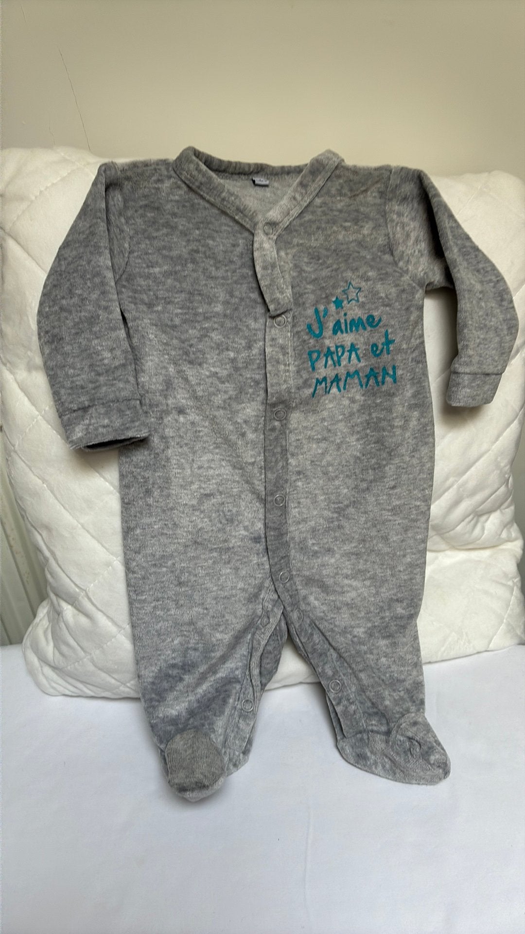 Lot de 5 pyjamas chauds pour bébé, 1/3 mois !, Enlèvement, Utilisé