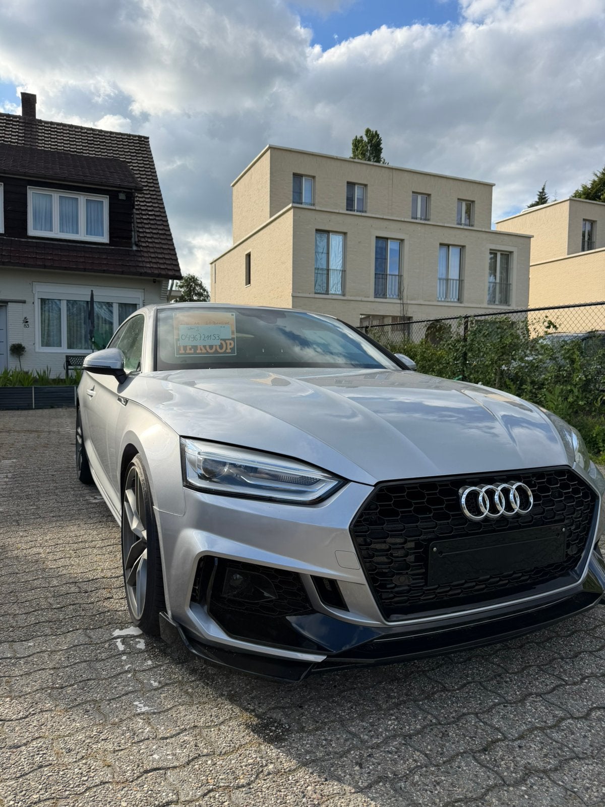 Audi A5 Coupé 2017 — 2.0 TFSI Essence — 150 000 km, Autos, Argent ou Gris, Entreprise, Boîte manuelle, Noir