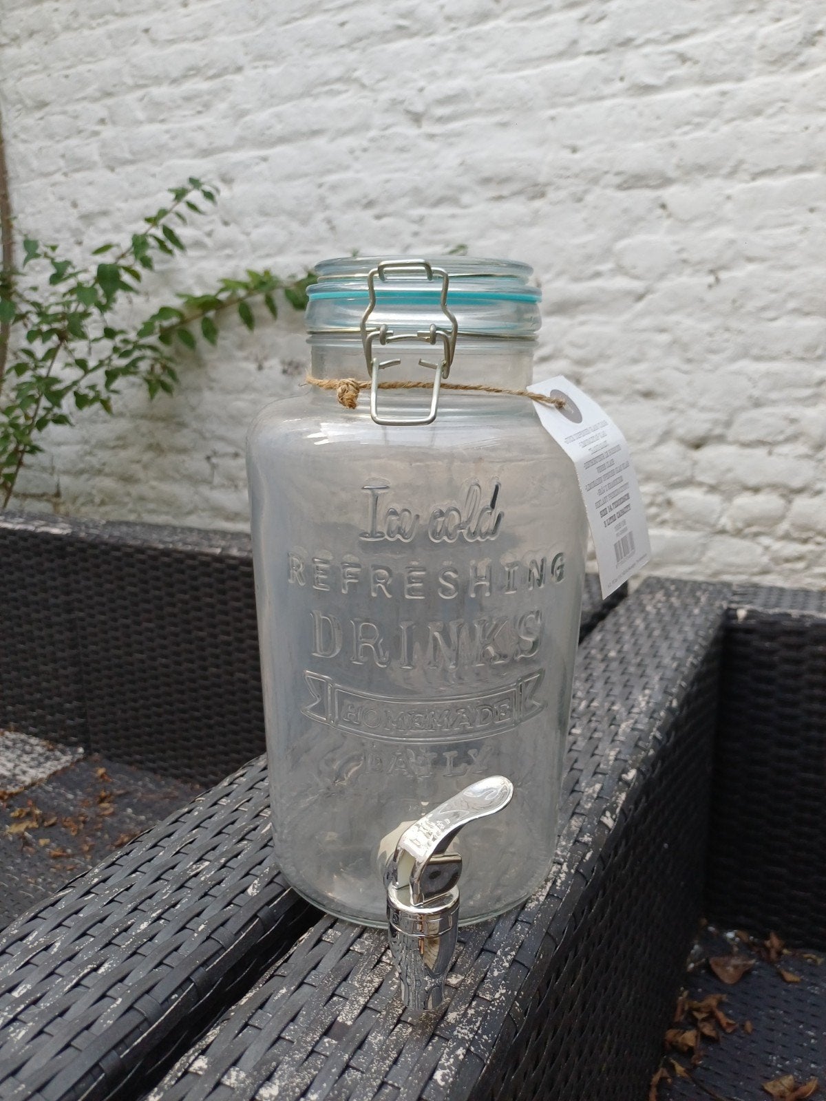 Distributeur de jus XXL, Verre, Enlèvement, Neuf