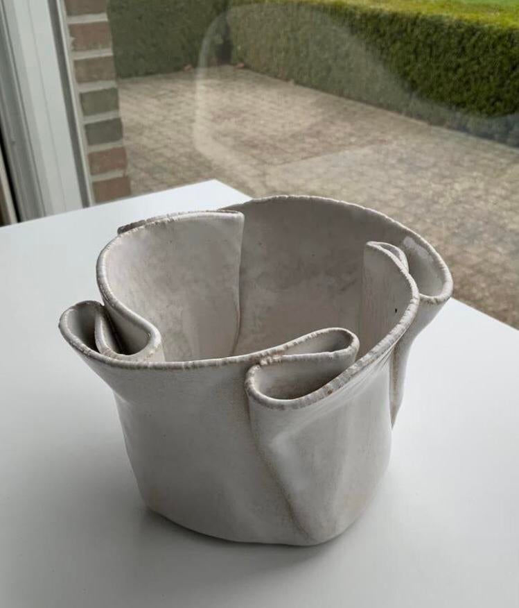 Keramieken bloempotje 10,5cm, Tuin en Terras, Ophalen, Zo goed als nieuw