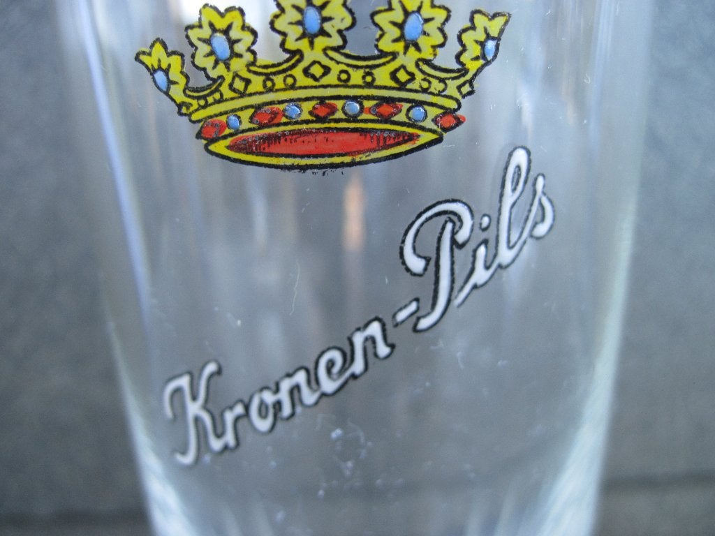 Kronen-Pils, verre à bière en émail, Enlèvement ou Envoi