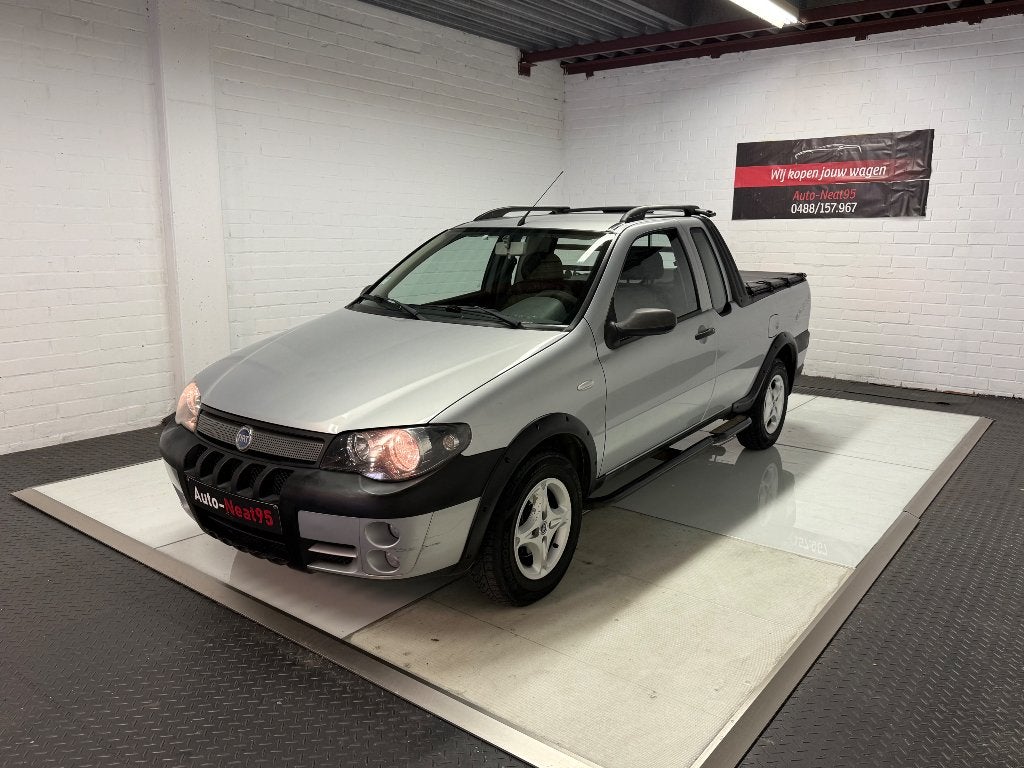 Fiat Strada 1.3JTD Pick-up Lichte vracht 1ste eig Gekeurd, Autos, Fiat, Entreprise, Achat, Fullback, ABS, Airbags, Ordinateur de bord
