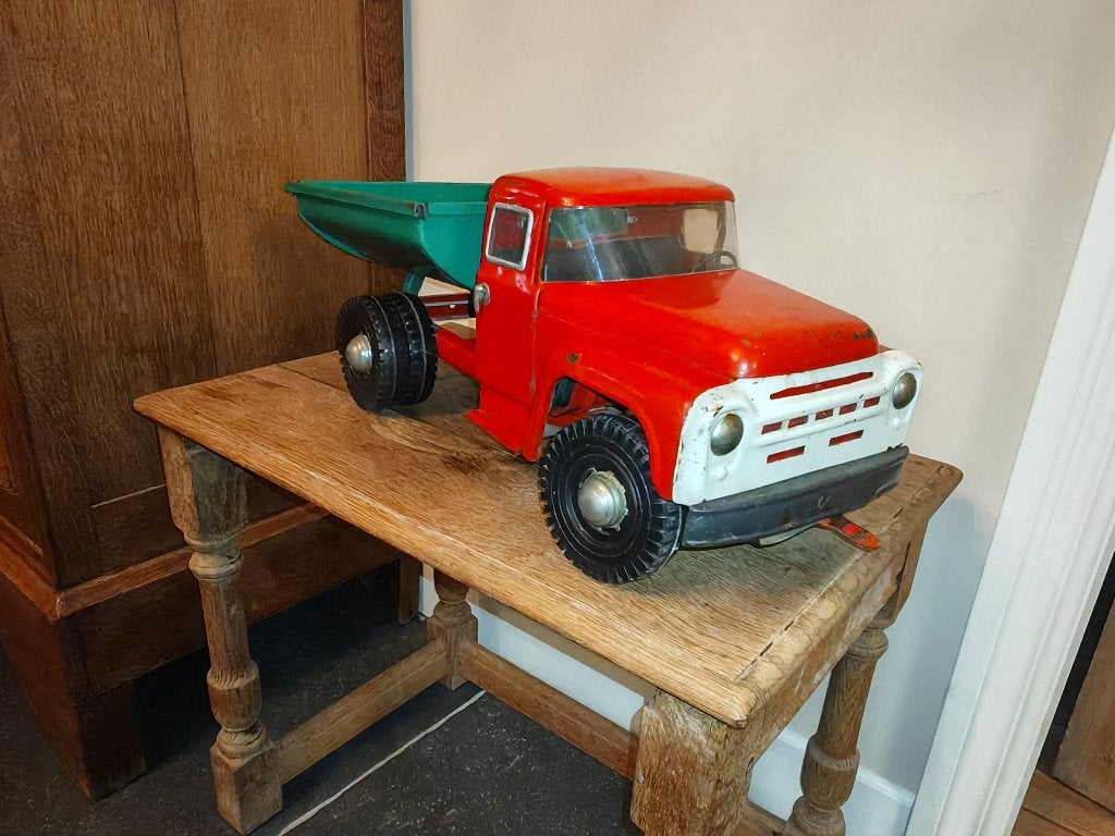 Zeldzame Vintage Metalen USSR Kiepwagen AZLK(1984), Antiek en Kunst, Ophalen of Verzenden