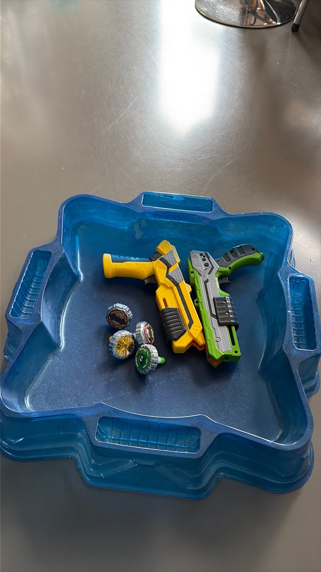 Mad spinner set beyblades, Kinderen en Baby's, Ophalen, Gebruikt