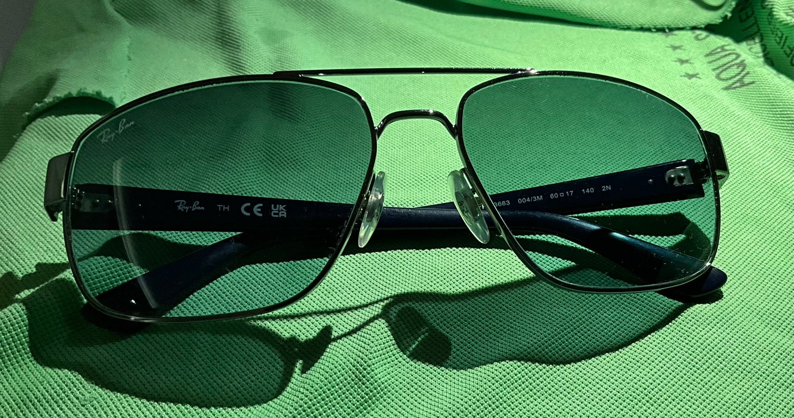Originele Ray-Ban RB3663 Zonnebril, Blauw, Ophalen of Verzenden, Zo goed als nieuw, Ray-Ban