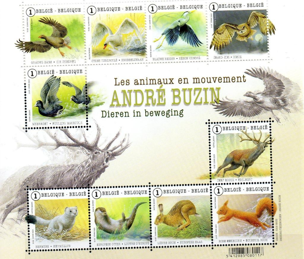 België: de vogels van Buzin, Verzenden, Orginele gom, Postfris, Overig