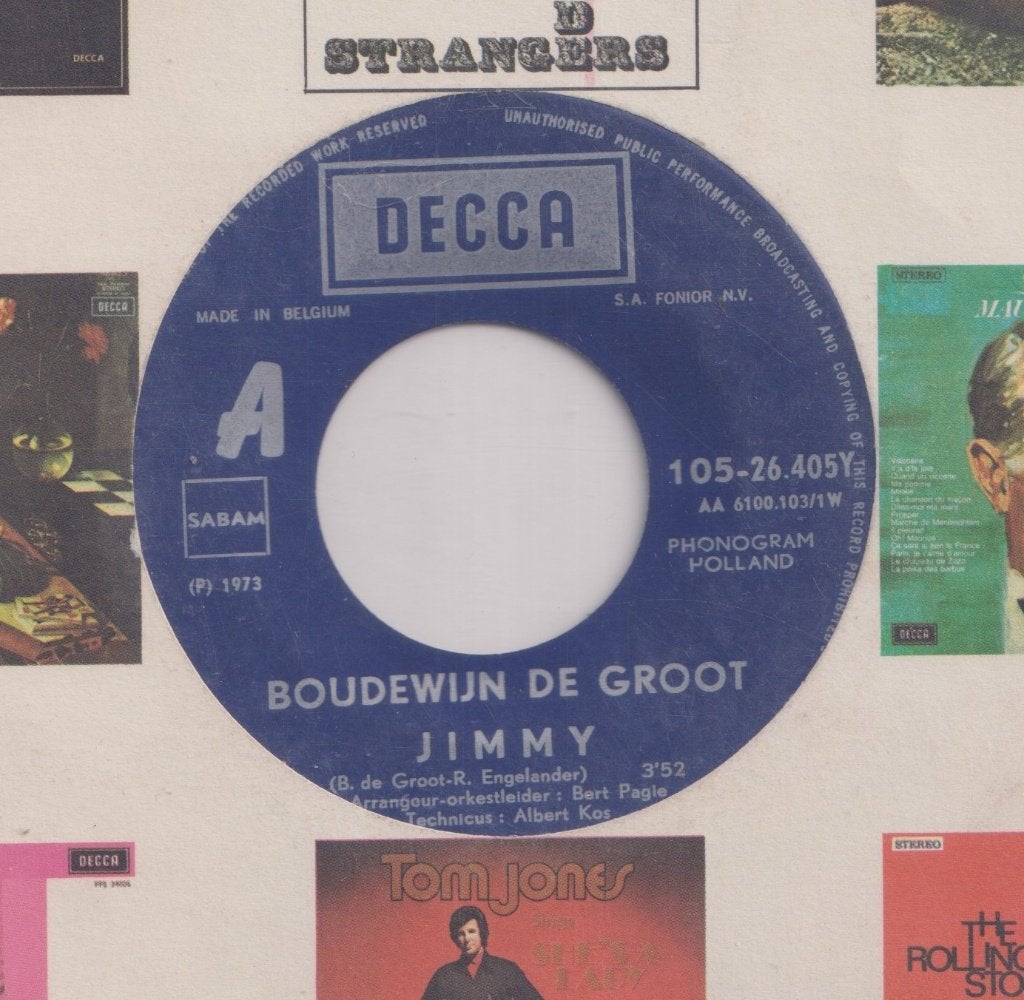 Boudewijn De Groot – Onderweg / Jimmy - Single, Enlèvement ou Envoi, Utilisé, 7 inch, En néerlandais