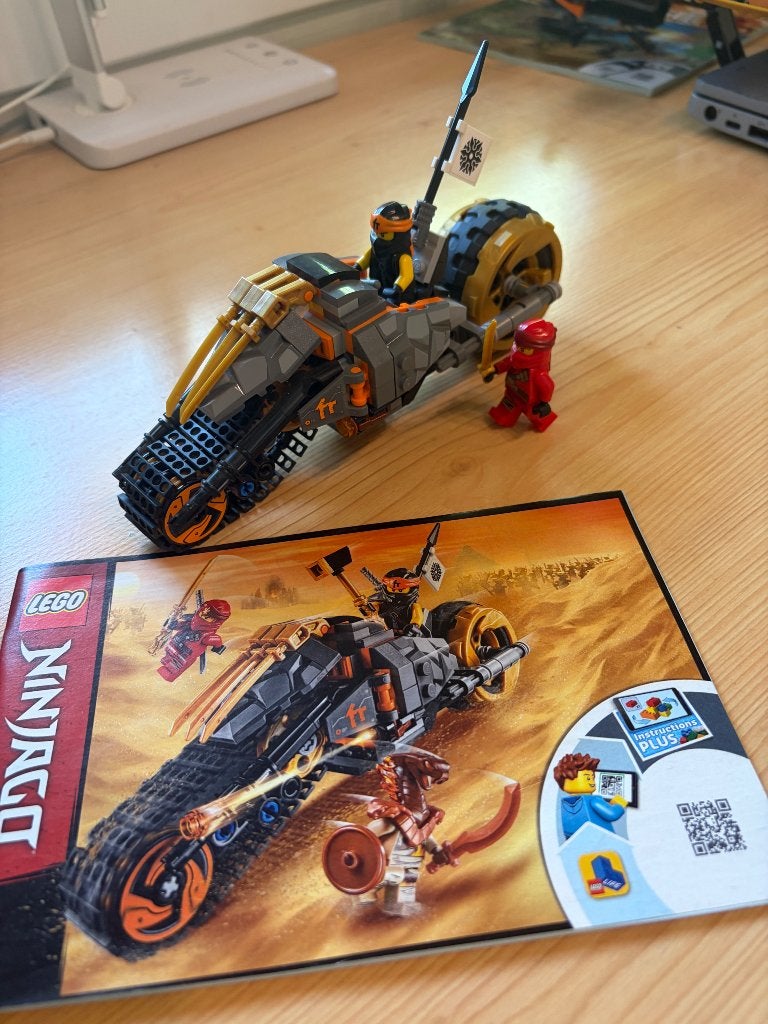 Lego set Ninjago met gebruikershandleiding, Kinderen en Baby's, Verzenden, Lego, Zo goed als nieuw, Inclusief instructies