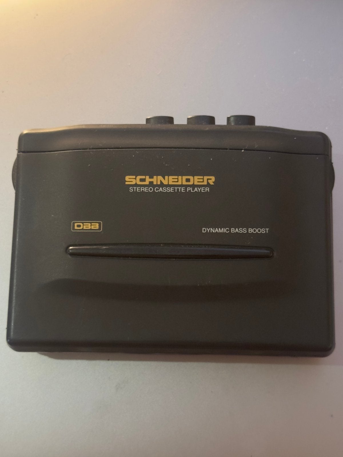 Lecteur cassette portable Schneider vintage / Très bon état, Enlèvement ou Envoi