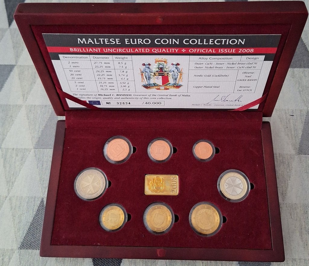 2008 Malta Year Set BU, Enlèvement ou Envoi, Malte, Autres valeurs, Série