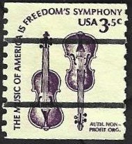1 Postzegel USA 1980 Americana - Violen, Enlèvement ou Envoi, Affranchi, Amérique du Nord