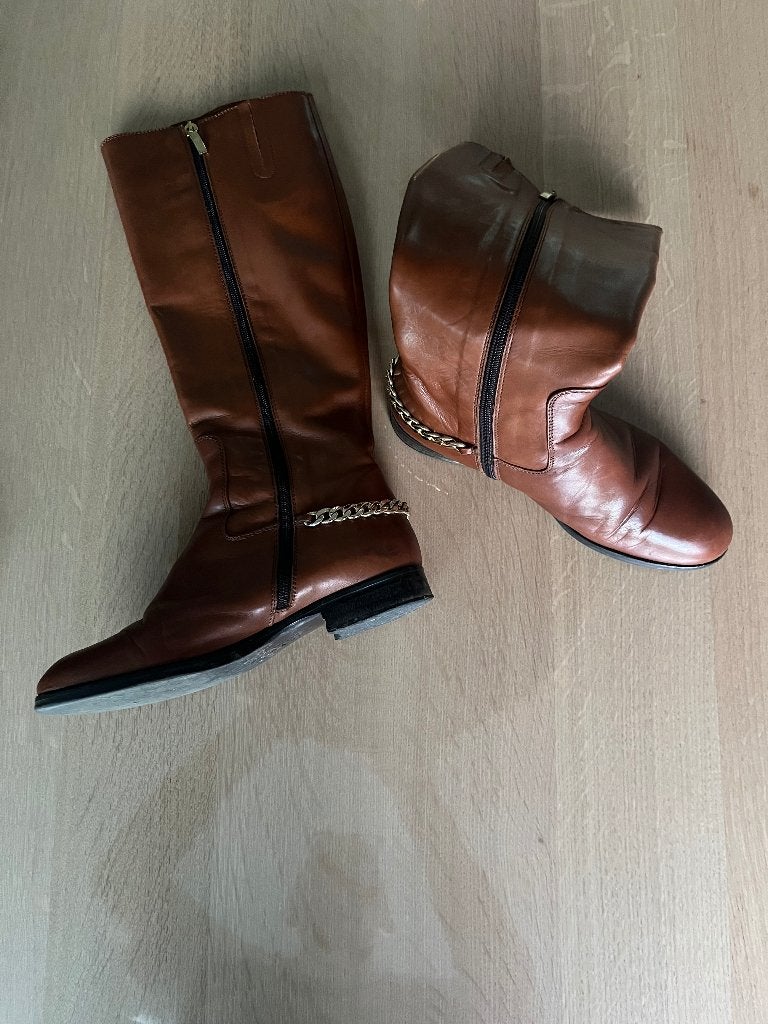 Laarzen - Dames, Kleding | Dames, ANDERE, Hoge laarzen, Bruin, Ophalen of Verzenden