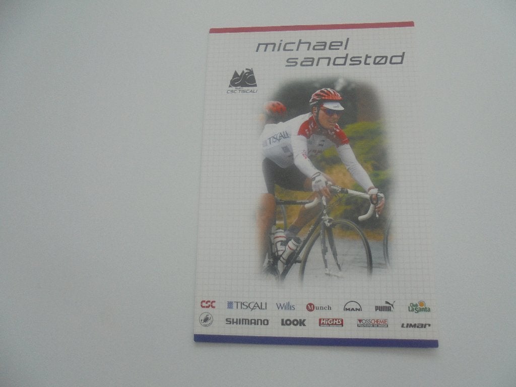 wielrenner-michael sandstod, Collections, Photos & Gravures, Envoi, 1980 à nos jours, Comme neuf, Photo