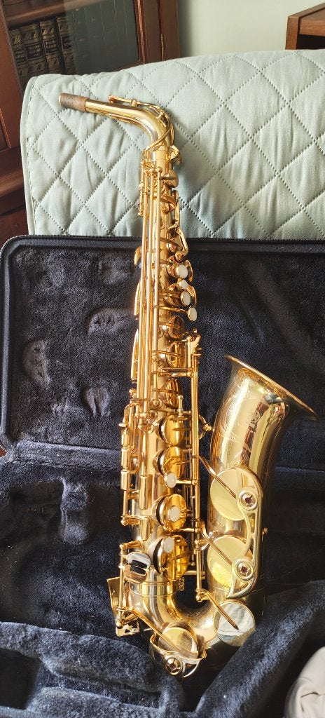 Saxophone Yamaha YAS-480, Musique & Instruments, Enlèvement, Utilisé, Alto, Avec valise