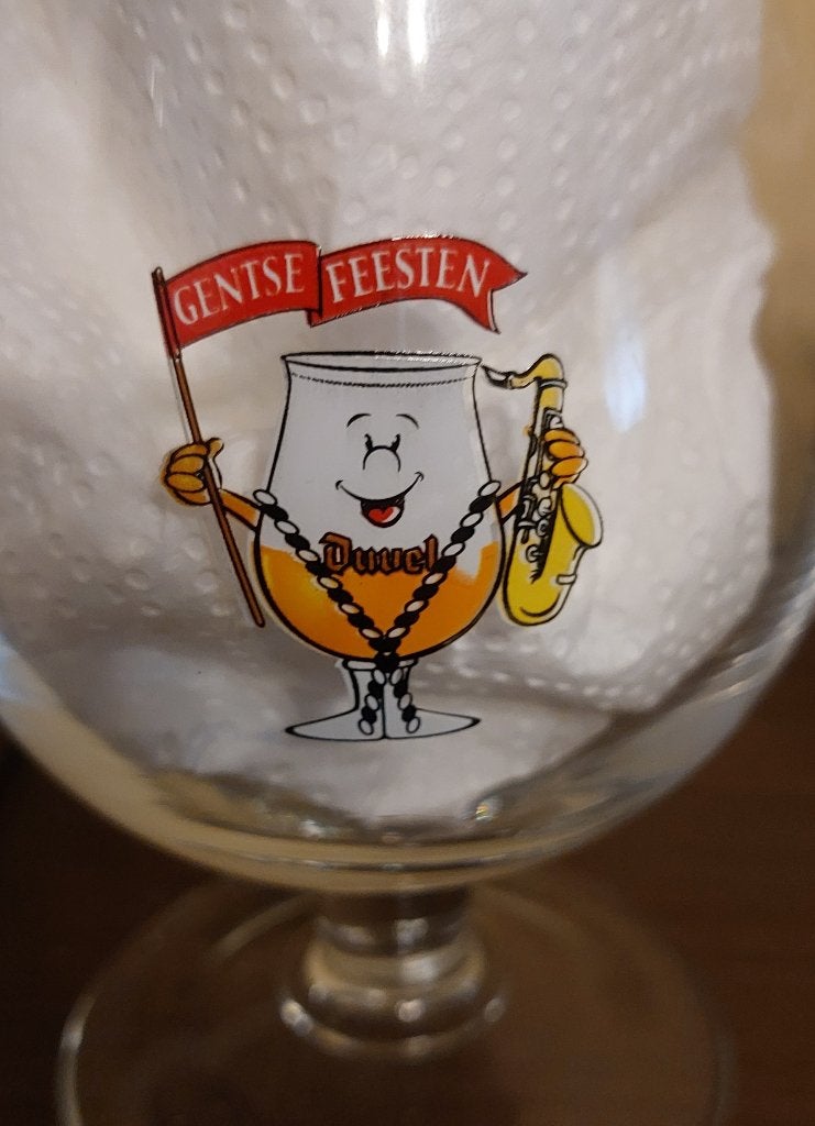 Glas duvel  2005 gentse feesten perfect, Verzamelen, Ophalen of Verzenden, Nieuw, Bierglas