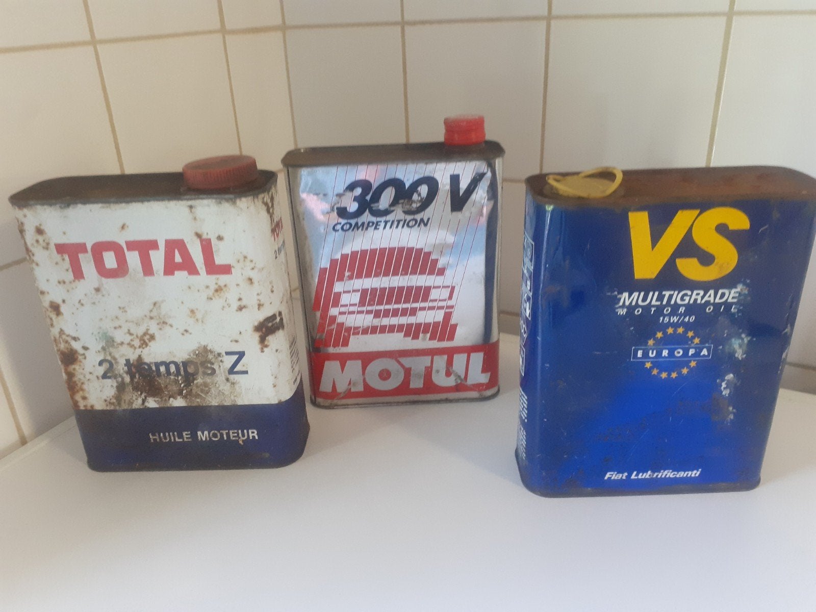 olievaten, Ophalen of Verzenden, Gebruikt, Verpakking